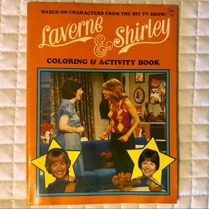 Vintage 80’s Laverne and Shirley Coloring Book New